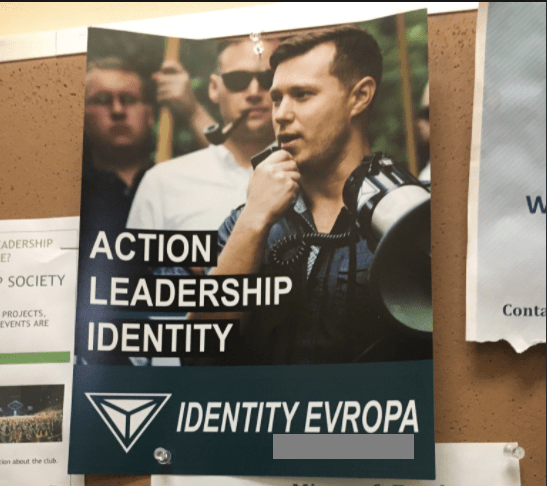 Evan Anderson on Identity Evropa poster