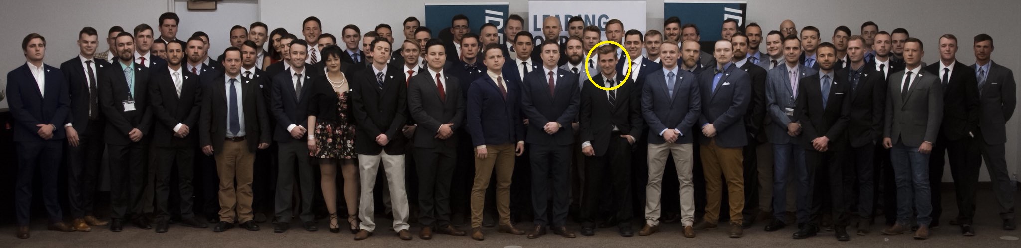 Identity Evropa 2018 conference cooper circled